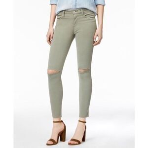 Joe's Jeans Military Green Knee Holes Skinny Ankle